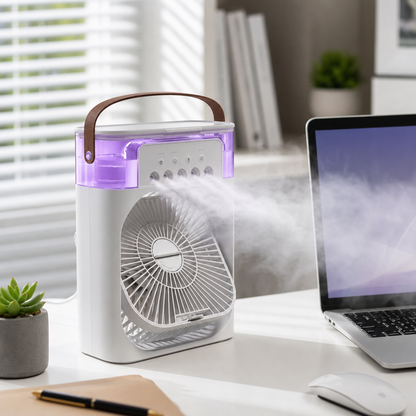 Mini Climatiseur 3-en-1 LED